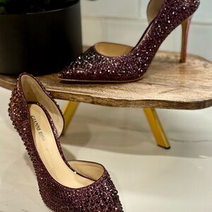 Gianni Bini Sparkling Plum Heels - Sz 7